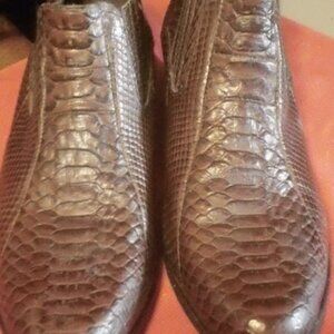 Stacy Adams Snakeskin Ankle Boots